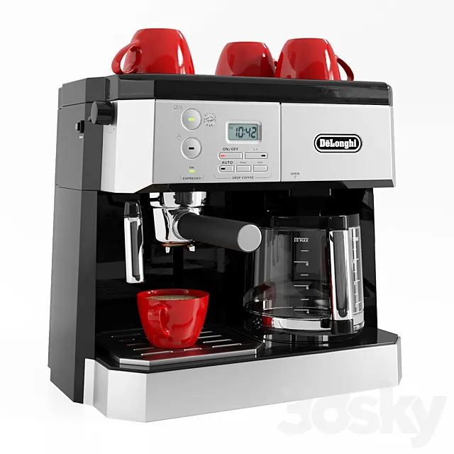 DeLonghi BCO430 coffee machine 3ds Max