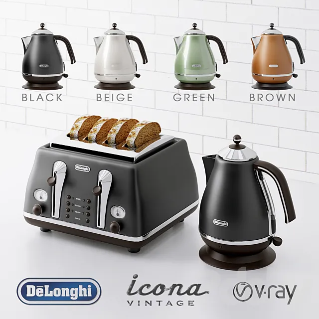 Delonghi Vintage Icona Collection 3DSMax File