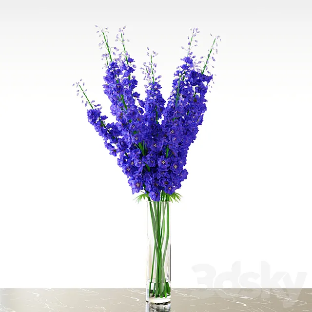 Delphinium \ Blue 3ds Max