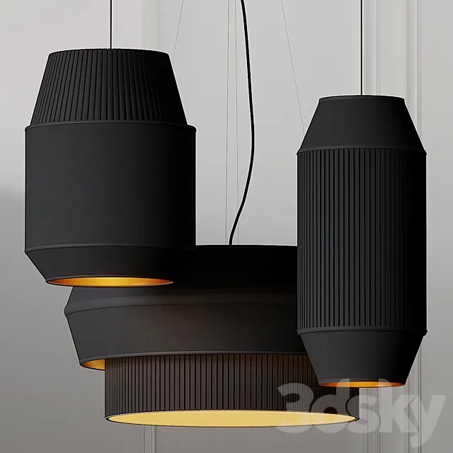 Delta IV-II-III Pendant Lights By Rich Brilliant Willing 3DSMax File