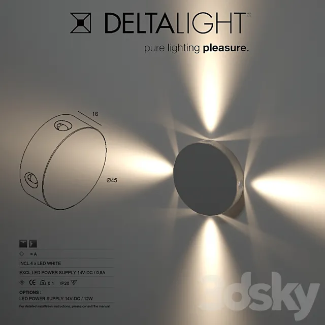 Delta light PUK 4 WW 301 00 05 3dsMax Model