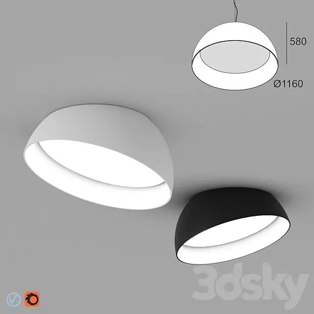 Delta Light Superdome Recessed 3DS Max Model