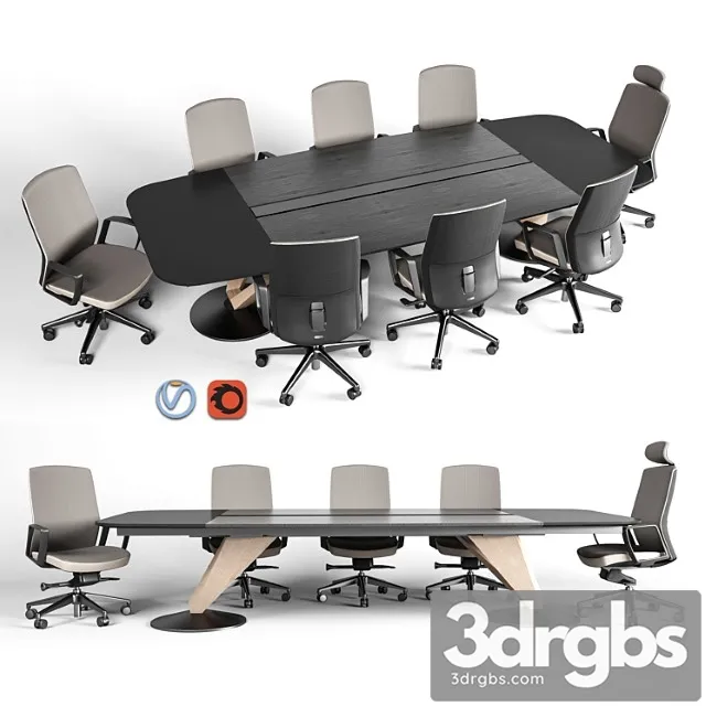 Delta Meeting Table And Chair 3dsmax Download
