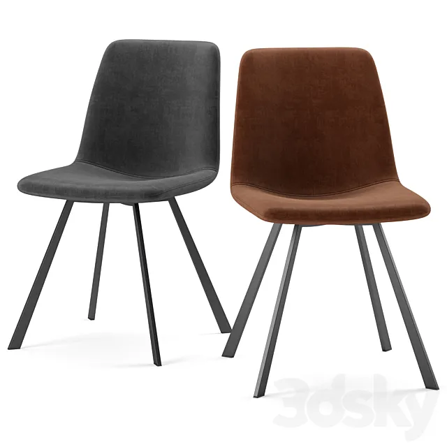 Delta Side Chair Contract Furniture 3DS Max Model