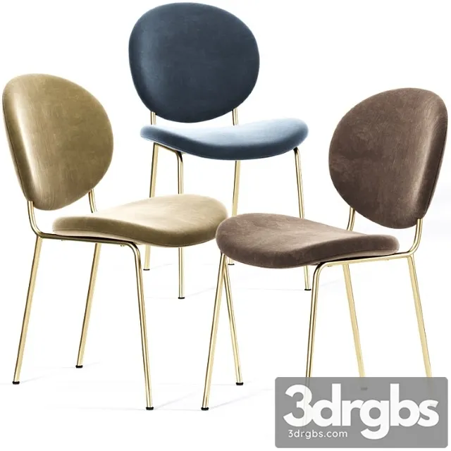 Demi dining chair velvet 2 3dsmax Download
