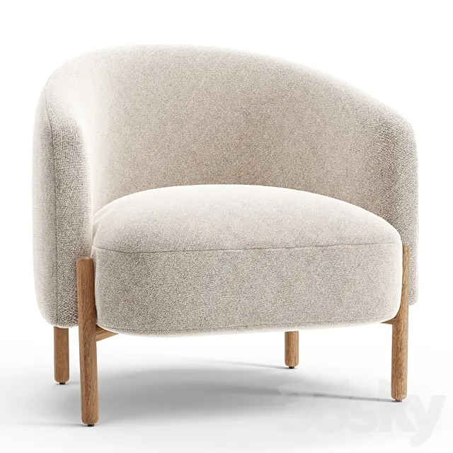 Denham lounge chair 3DS Max Model