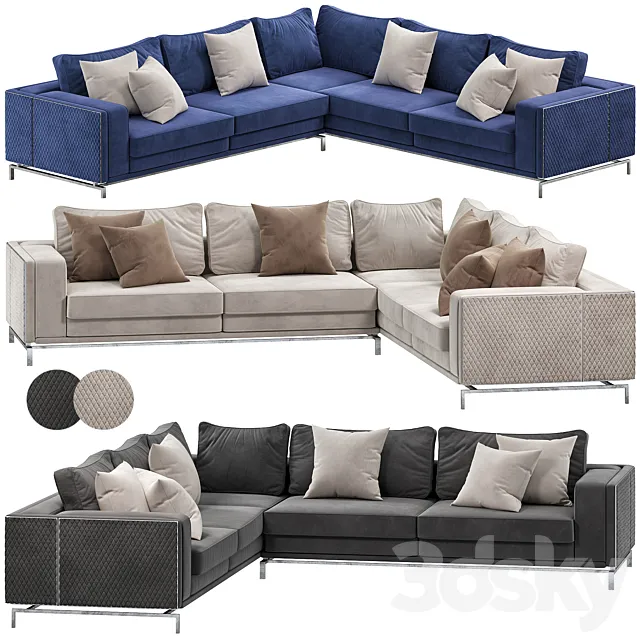 DENIS CORNER SOFA BED by atmacha 3DS Max Model