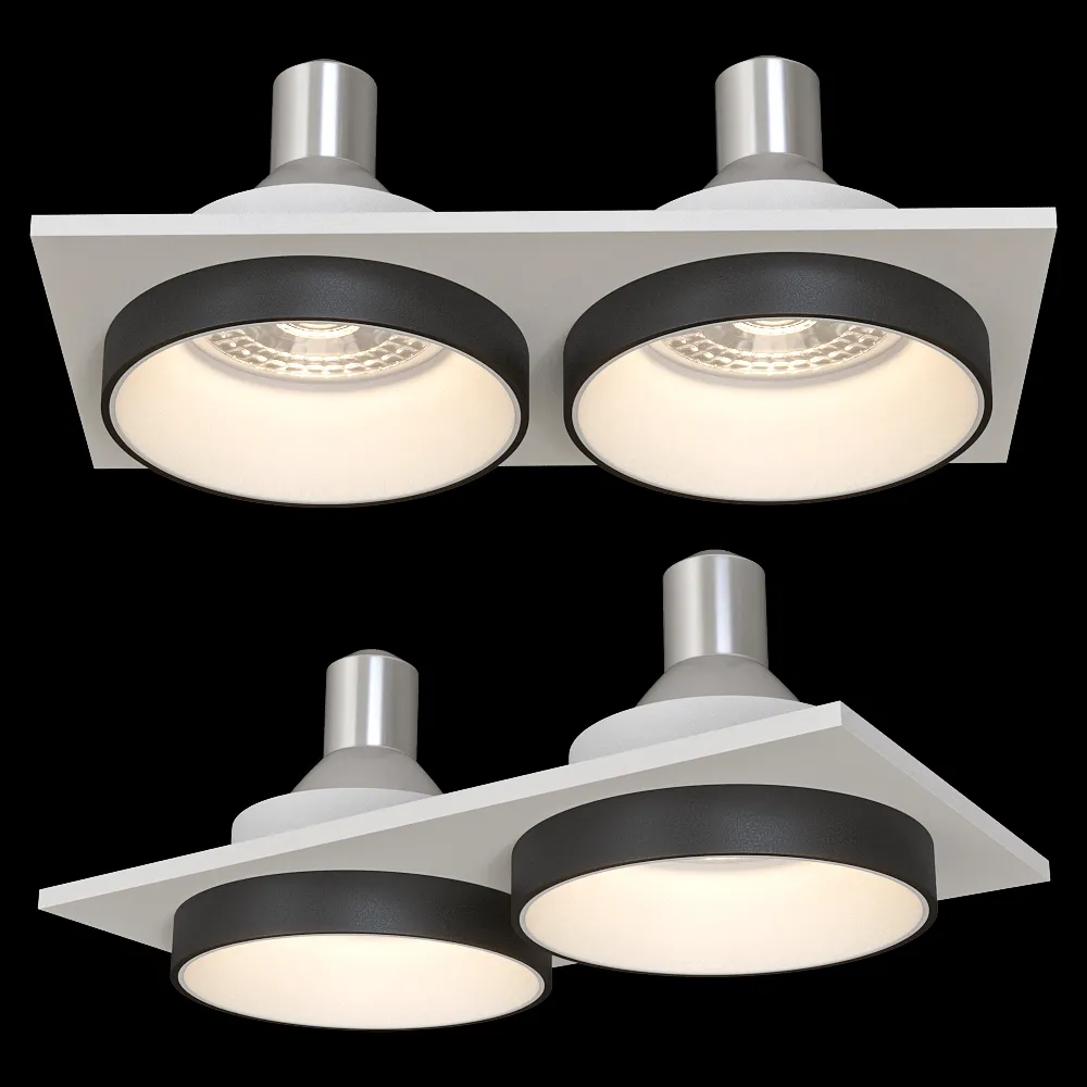 DENKIRS – Spot recessed luminaire DK2422-BK 3ds Max