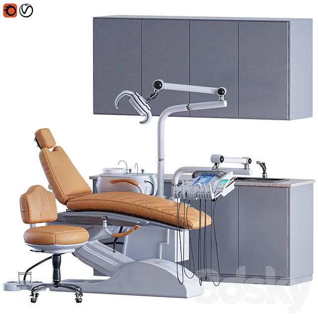 Dental chair 01 3dsMax Model