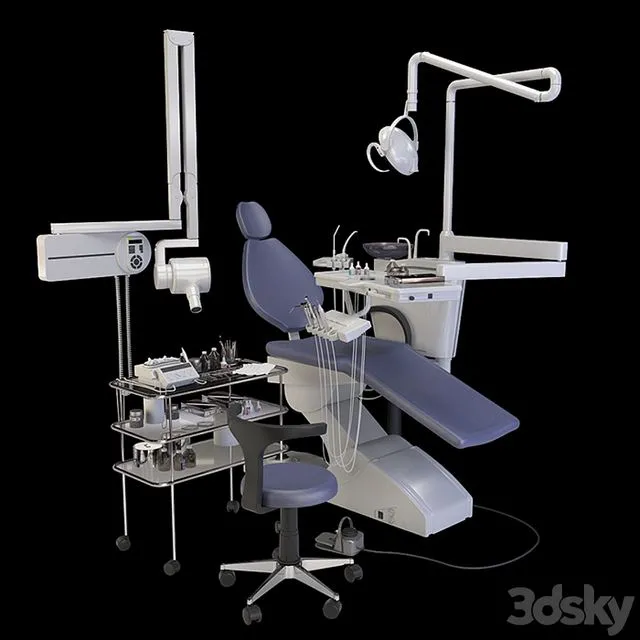 dental chair (set) 3dsMax Model