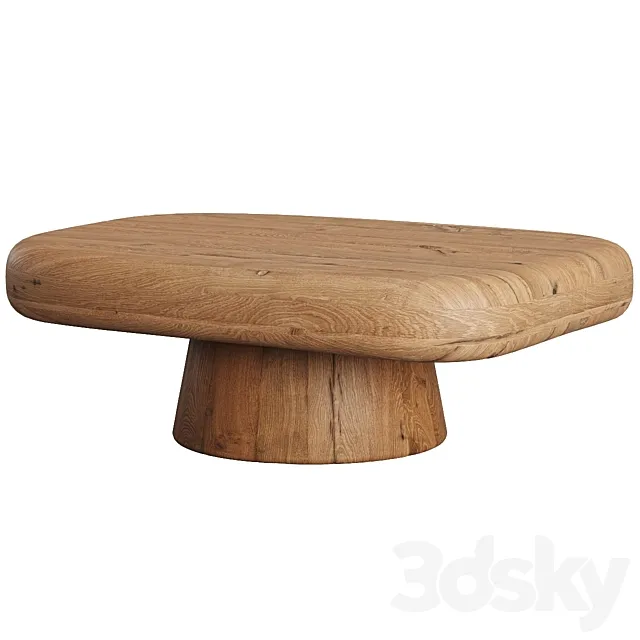 Derrico Acacia Wood Coffee Table 3ds Max