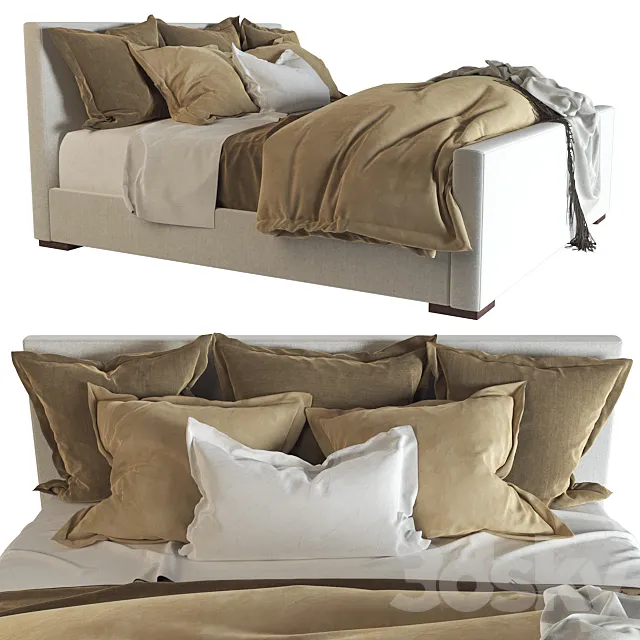 Desert Modern Bed Ralph Lauren (vray NEXT) 3ds Max