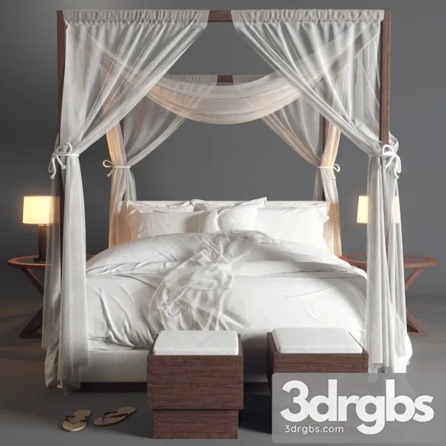 Desert Modern Canopy Bed Ralph Lauren 3dsmax Download