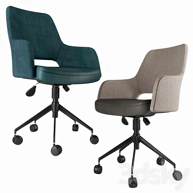 Desi Tilt Office Chair 3ds Max