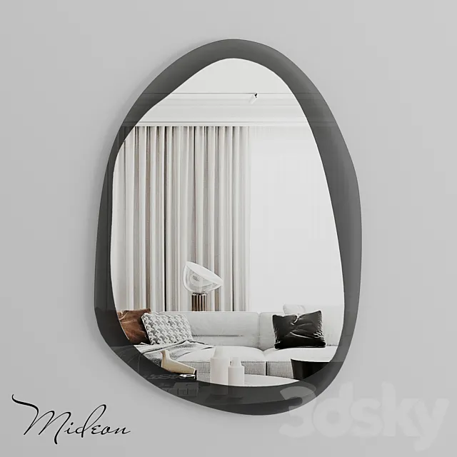 Design mirror Mideon Transparent “Darkside” OM 3DS Max Model