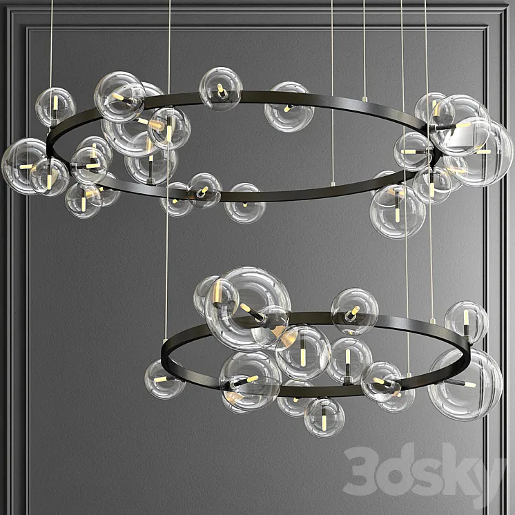 Design ring chandelier IONA Chandelier 3DS Max