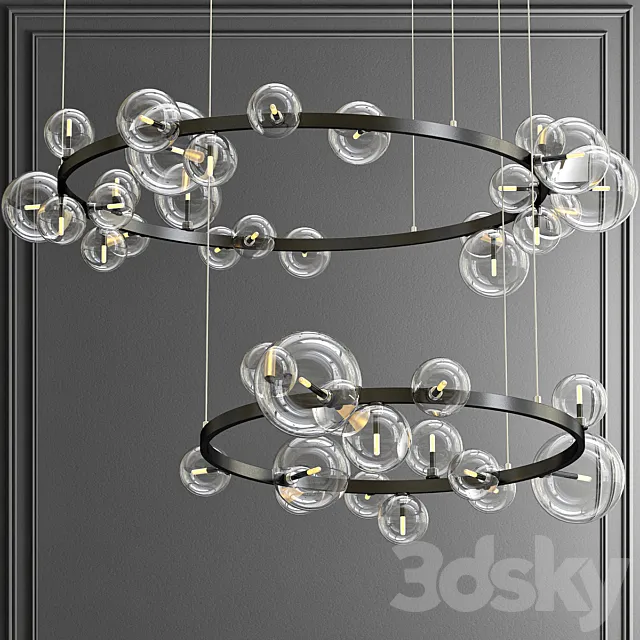 Design ring chandelier IONA Chandelier 3DSMax File