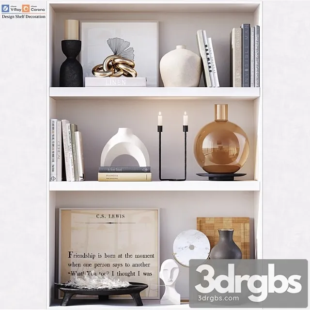 Design Shelf Decoration 3dsmax Download