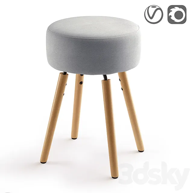Design stool. Asting 3DSMax File