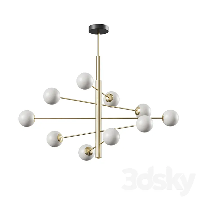 Designer chandeliers and lighting fixtures Direct 10 gold 3ds Max
