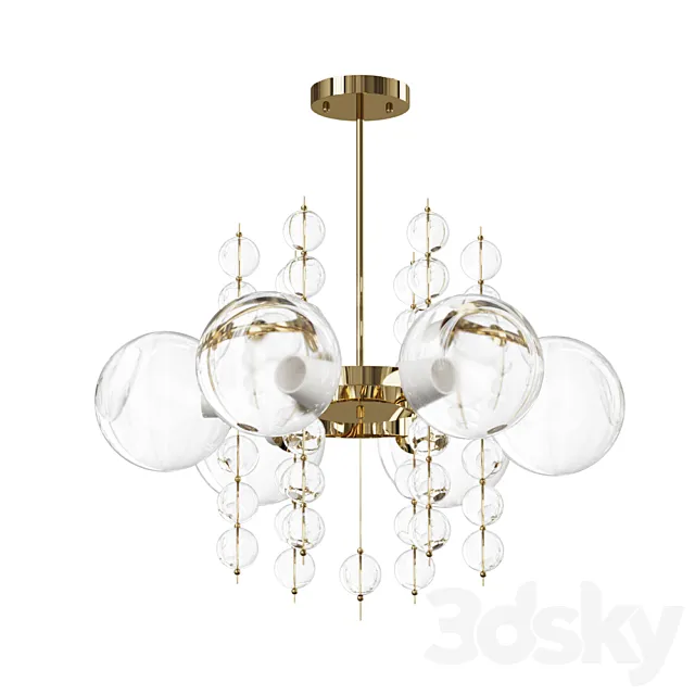 Designer chandeliers and lighting fixtures Marine six 3ds Max