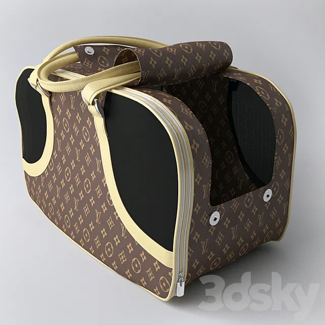 Designer Dog Bags LOUIS VUITTON _ bag for animals 3DSMax File