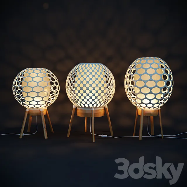 Designer lamps 3DS Max Model