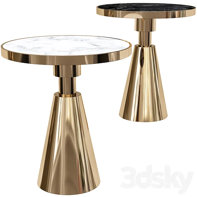 Designer Marble Side Table 3ds Max