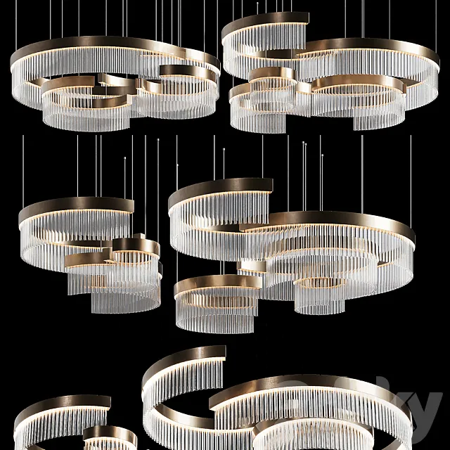 Designer pendant lamp for bedroom 202 3DS Max Model