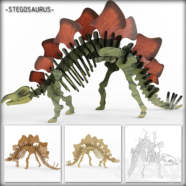 Designer “Stegosaur” 3DSMax File