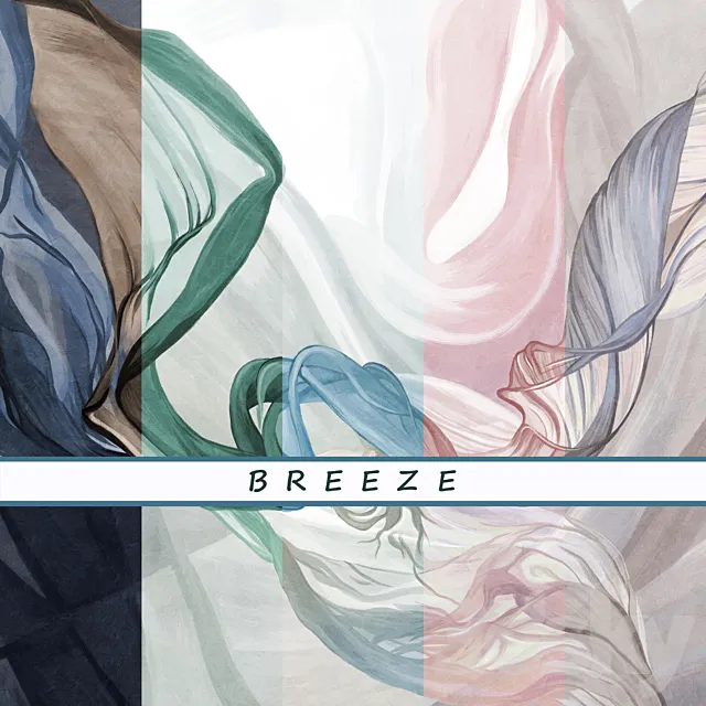 Designer wallpapers BREEZE pack 3 3dsMax Model