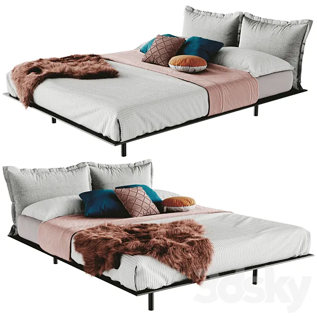 Desiree Bed Platz Fur Plaid 3DSMax File