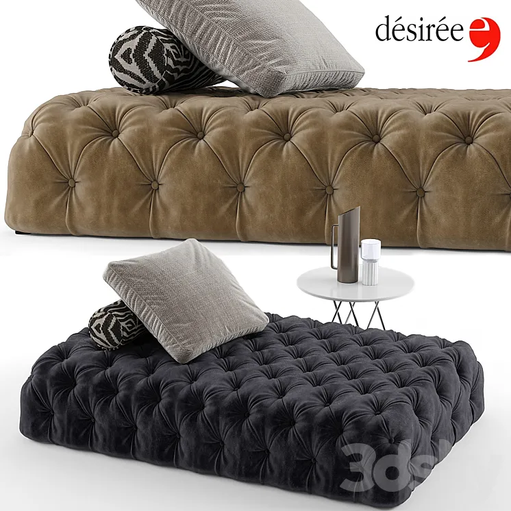Desiree rollking sofa set 3DS Max Model