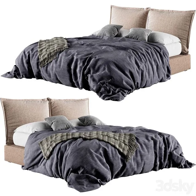 Desiree Vanity Bed Plaid 3dsMax Model