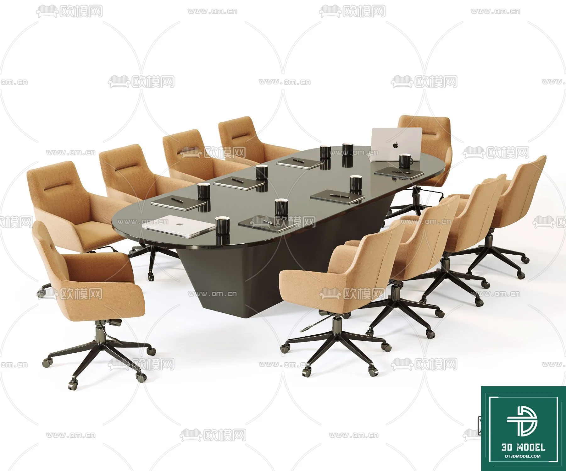 Desk 3D Model for Office – Furniture and Interior Design – 001