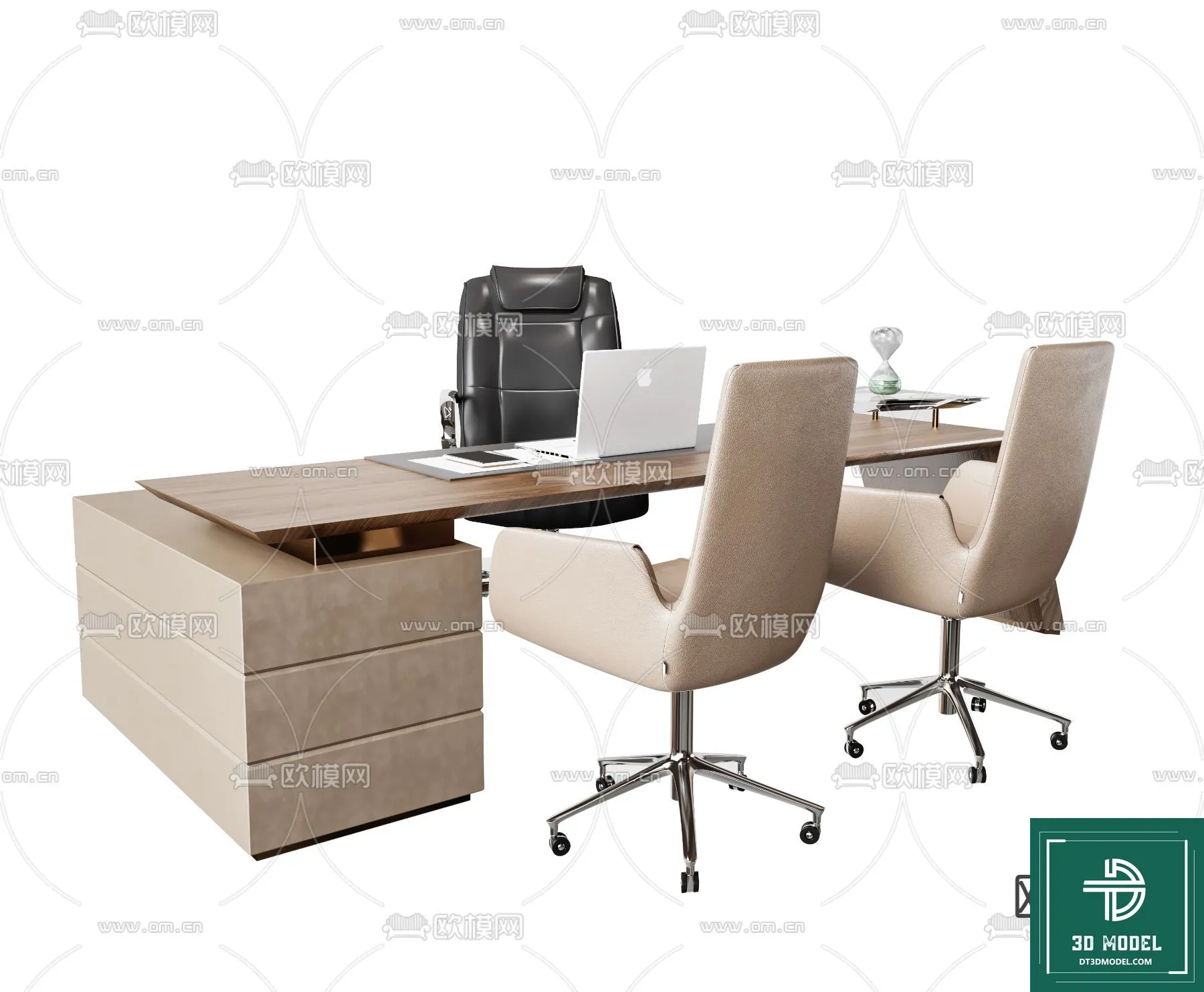 Desk 3D Model for Office – Furniture and Interior Design – 003