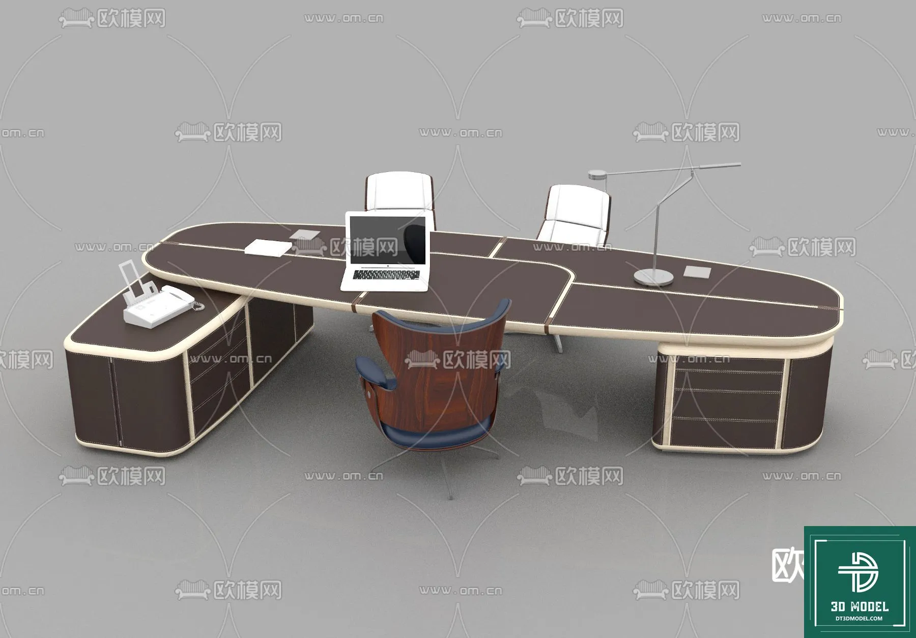 Desk 3D Model for Office – Furniture and Interior Design – 005