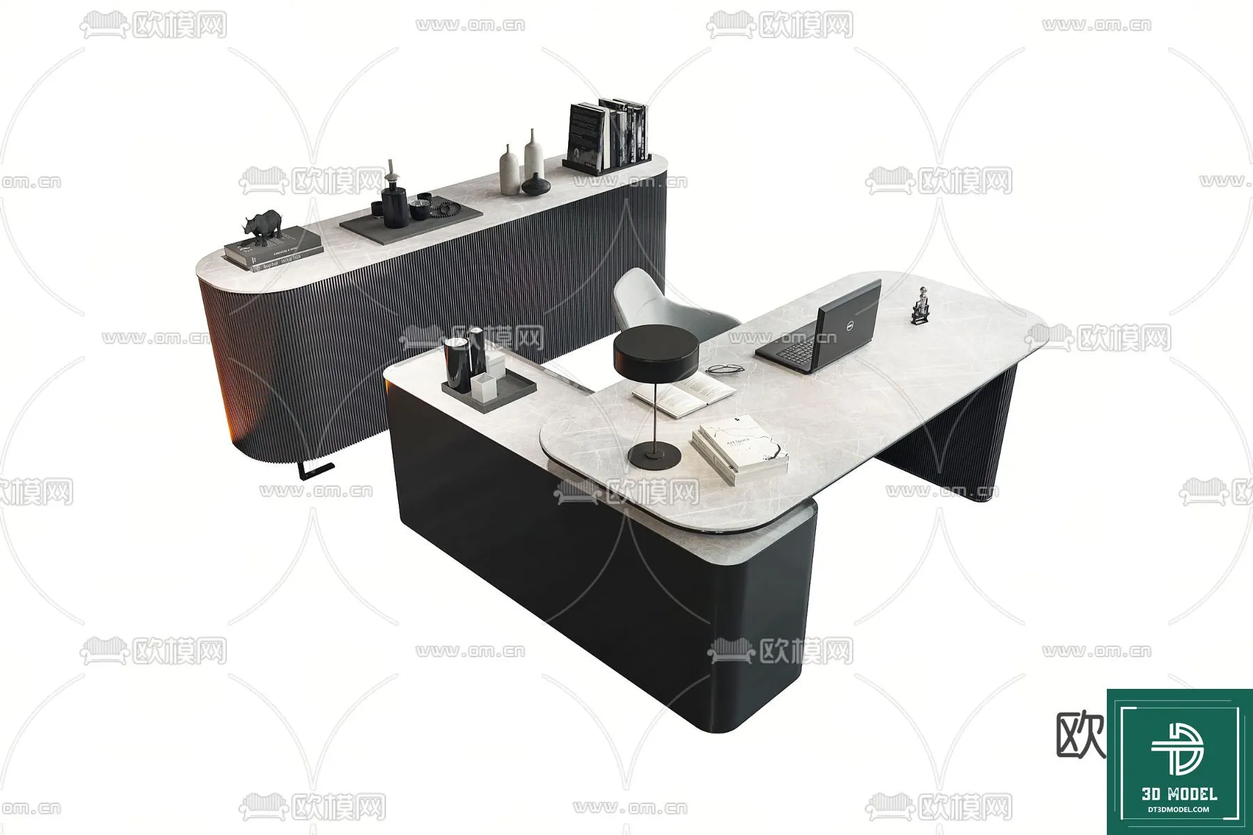 Desk 3D Model for Office – Furniture and Interior Design – 007