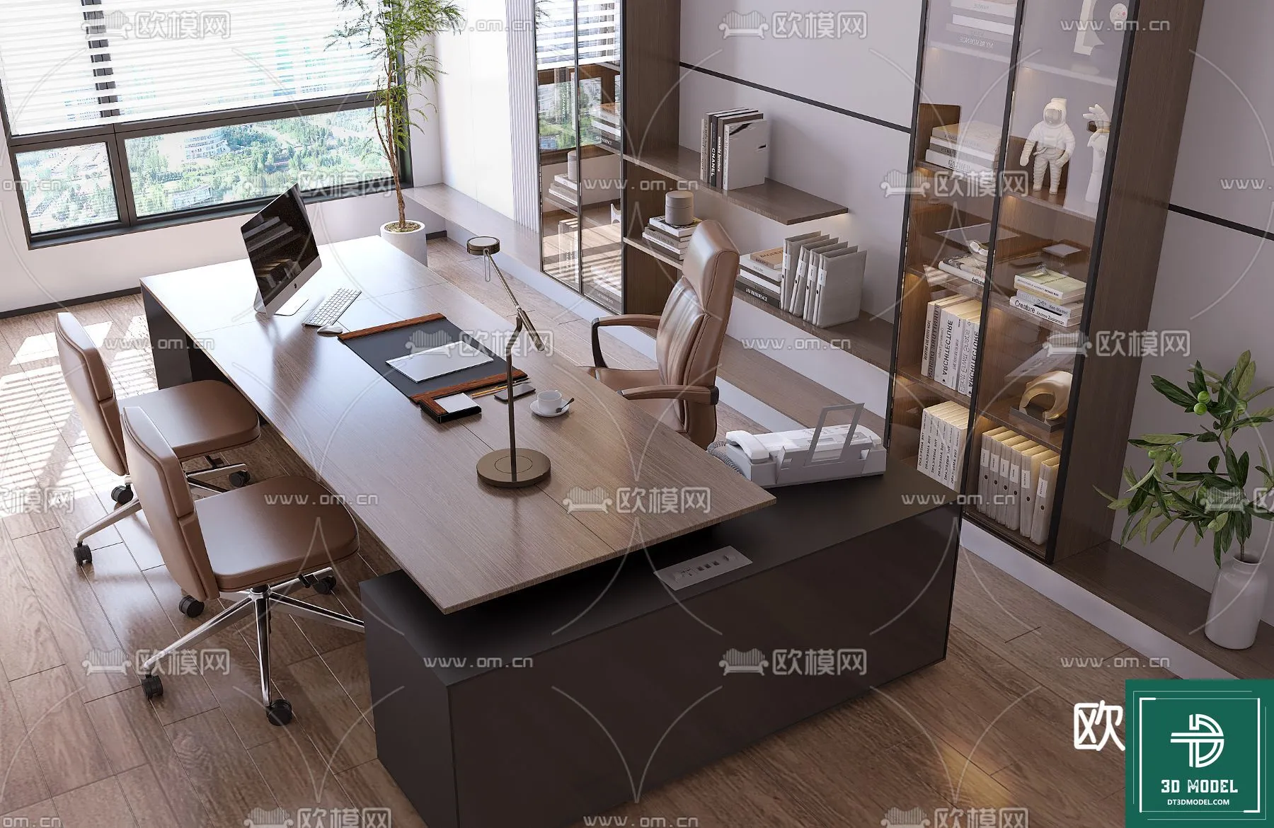 Desk 3D Model for Office – Furniture and Interior Design – 009