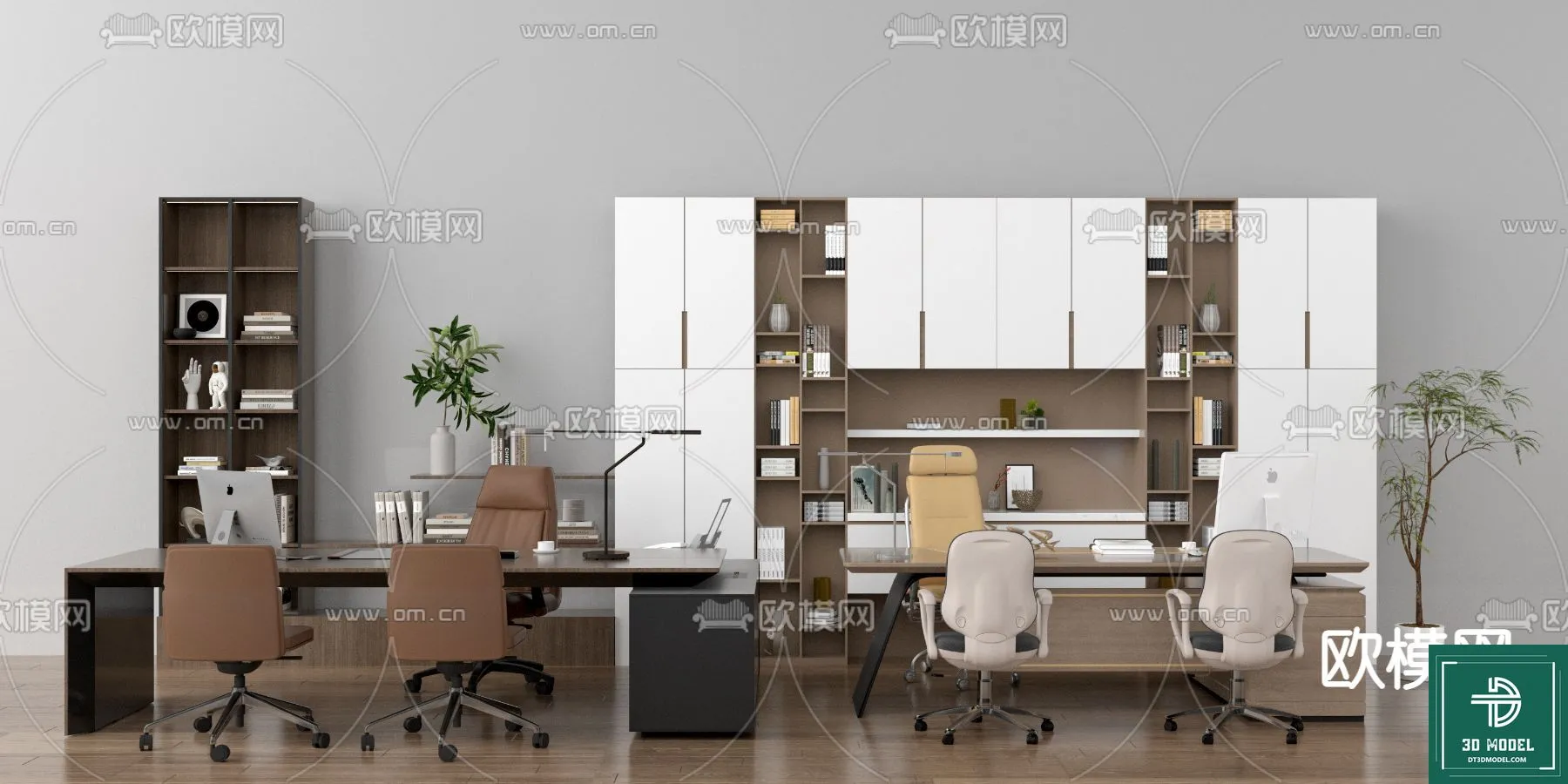 Desk 3D Model for Office – Furniture and Interior Design – 011