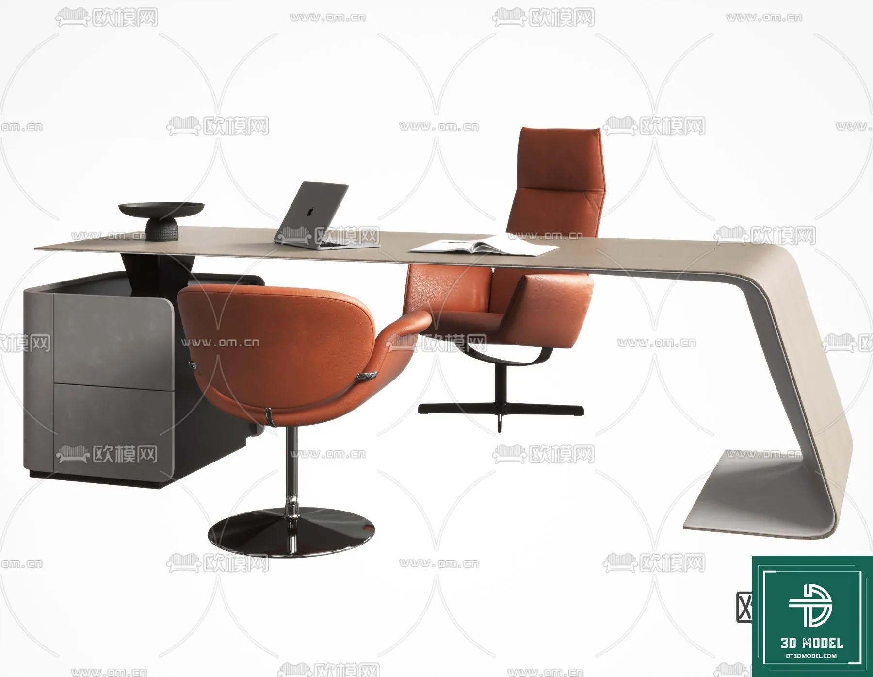 Desk 3D Model for Office – Furniture and Interior Design – 014