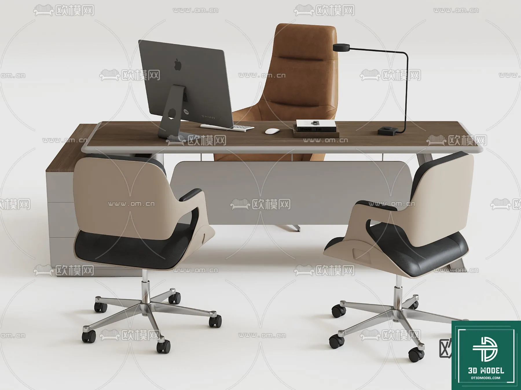 Desk 3D Model for Office – Furniture and Interior Design – 019