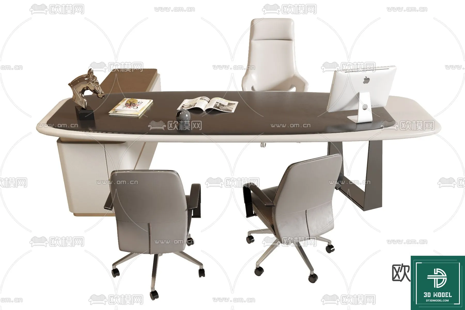 Desk 3D Model for Office – Furniture and Interior Design – 020