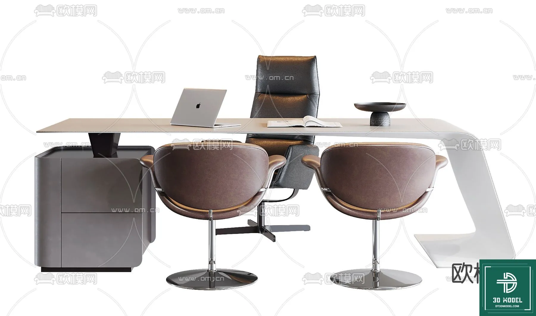 Desk 3D Model for Office – Furniture and Interior Design – 026