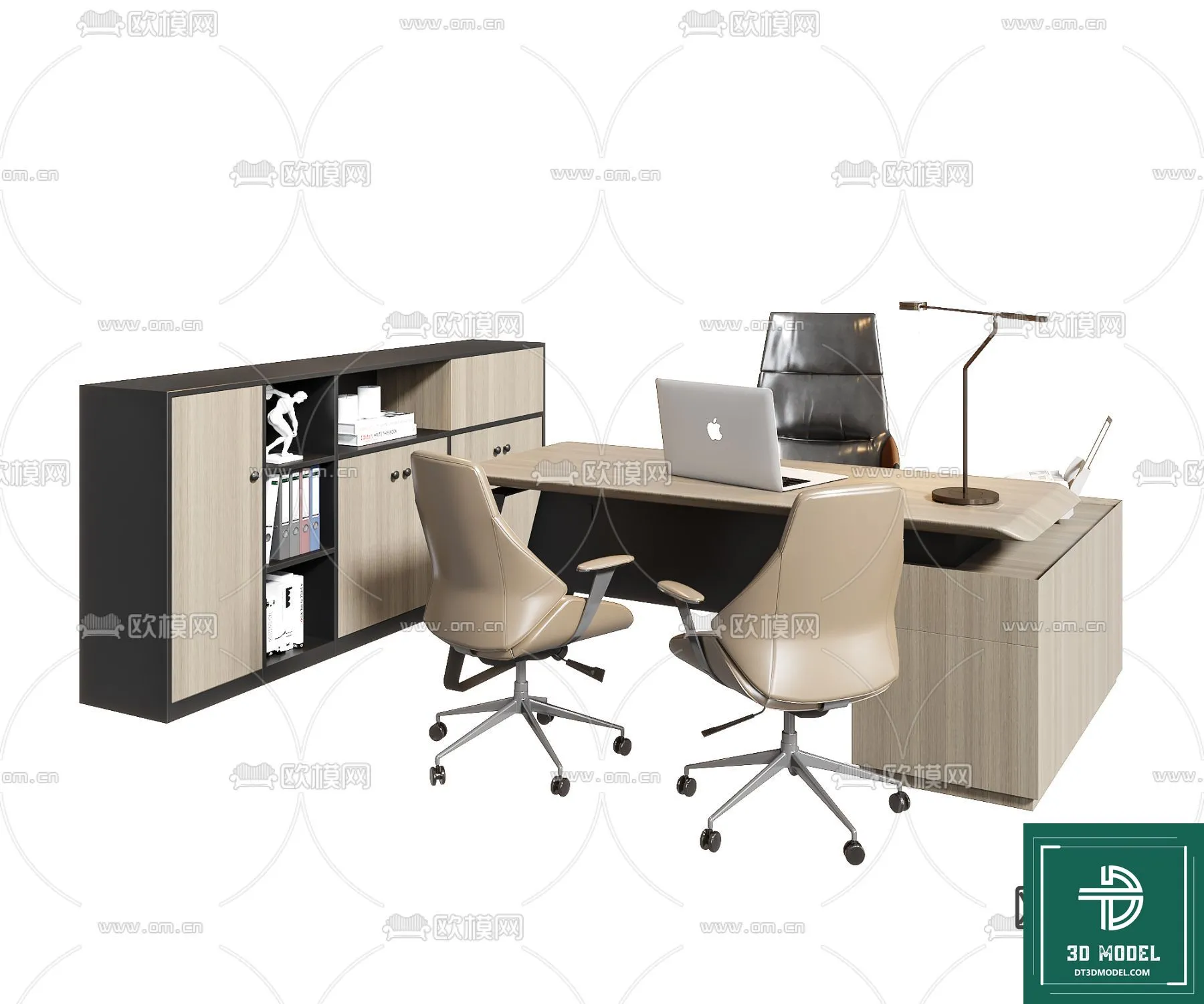 Desk 3D Model for Office – Furniture and Interior Design – 028