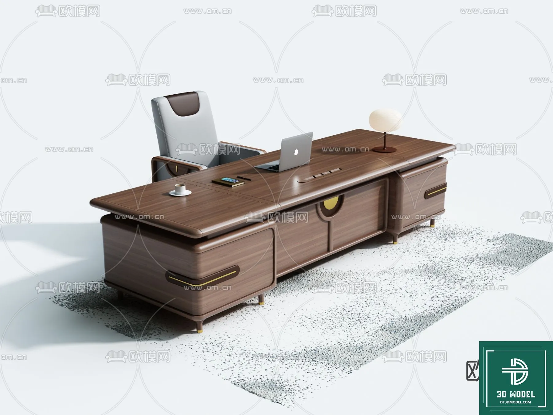 Desk 3D Model for Office – Furniture and Interior Design – 029