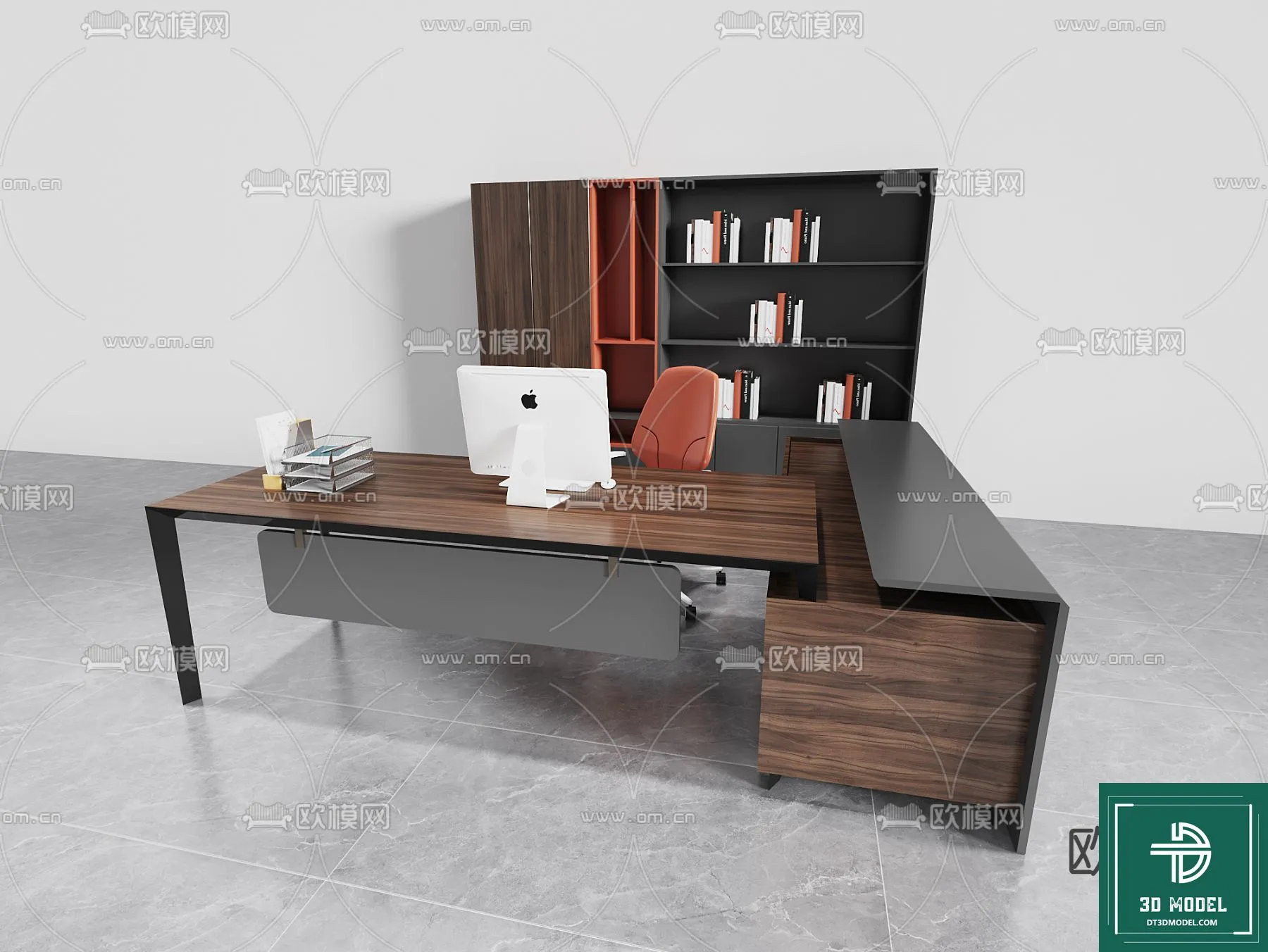 Desk 3D Model for Office – Furniture and Interior Design – 030