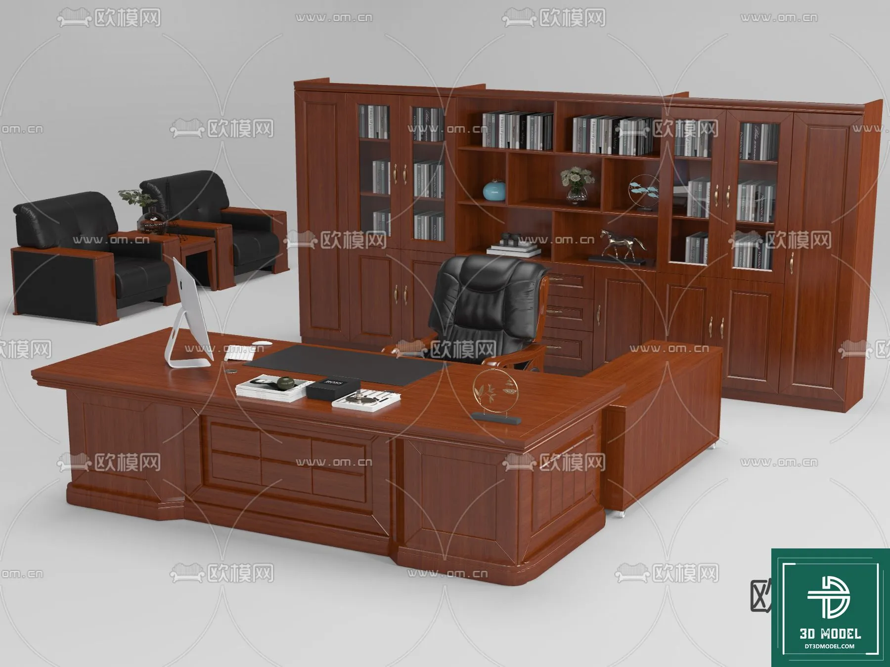 Desk 3D Model for Office – Furniture and Interior Design – 037