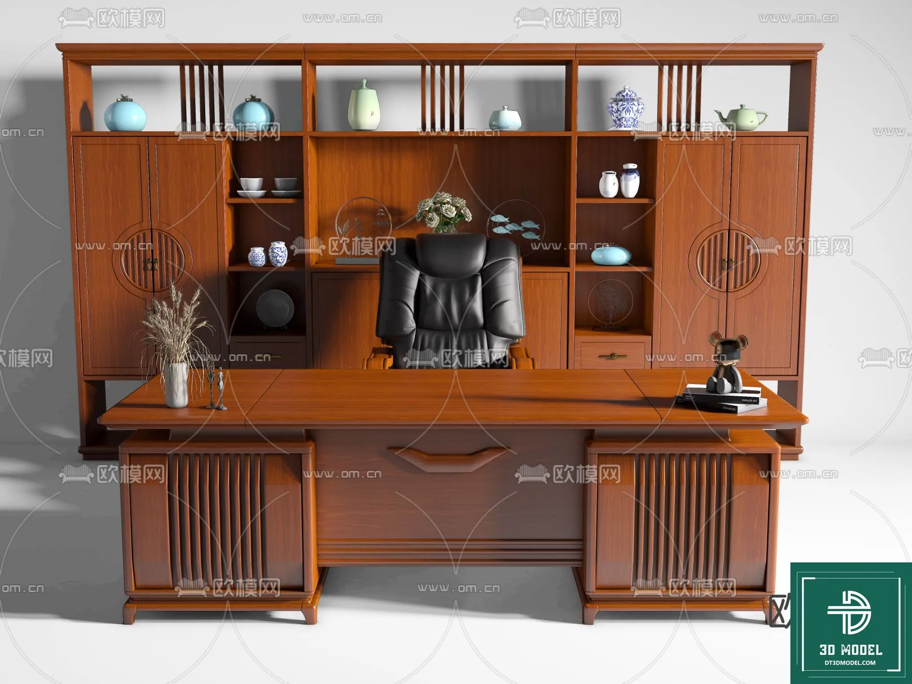 Desk 3D Model for Office – Furniture and Interior Design – 038