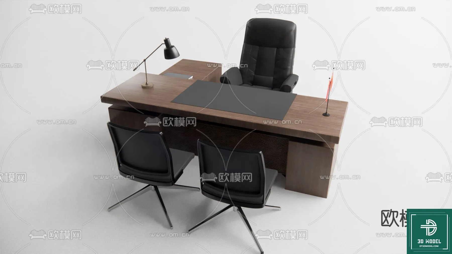 Desk 3D Model for Office – Furniture and Interior Design – 045